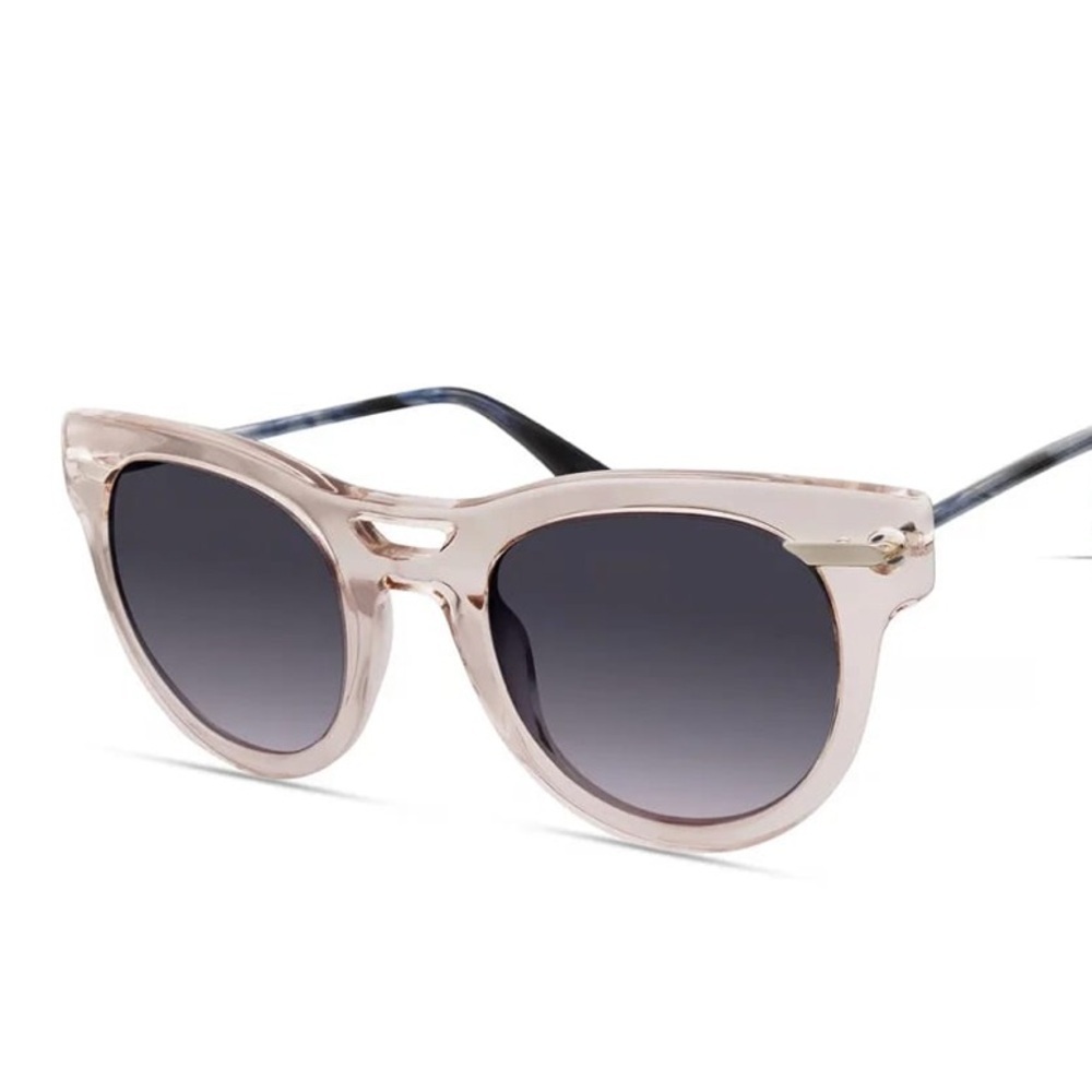 Derek Lam Sunglasses Nude Crystal with Box Case and Pouch NEW